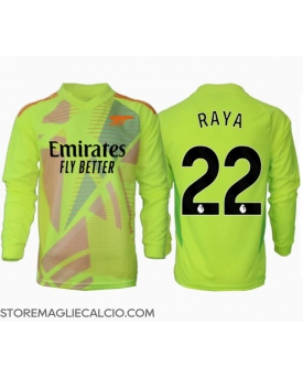 Arsenal David Raya #22 Portiere Maglia Gara Casa Repliche 2024-25 Maniche Lunghe